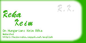 reka keim business card